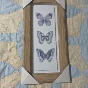 Hobby Lobby Butterfly Wall Art with Black Frame